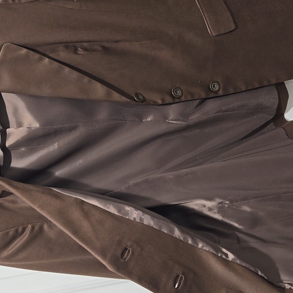 Talbots chocolate brown, fully lined,  button down pockets blazer, jacket size 6 - Picture 4 of 6